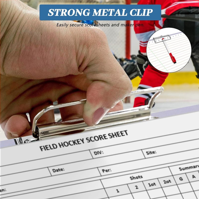 LEAP Coach Board Clipboard Premium Tactical Double-Sided Coach Marker Board with Full & Half Court Dry Erase Marker Board for Basketball Baseball Football Soccer Hockey Lacrosse & Volleyball Coahces - Image 4